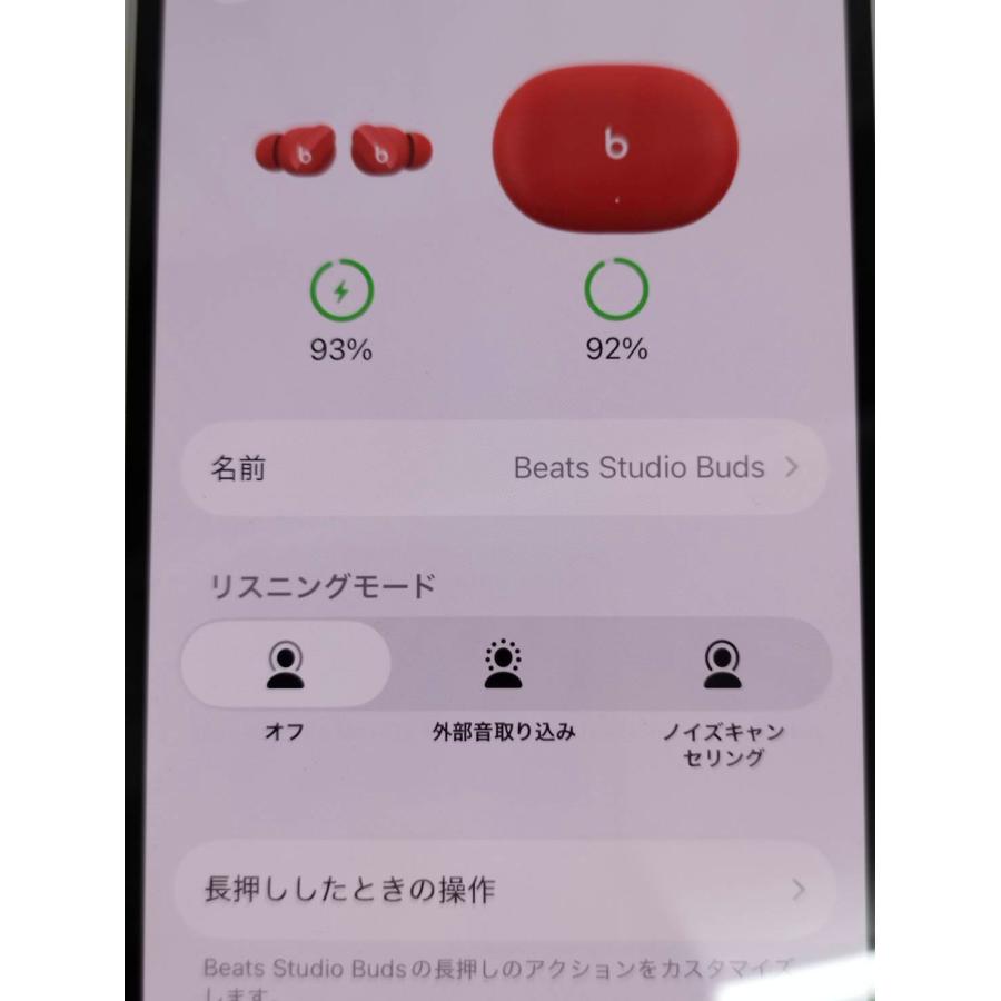 Beats Studio Buds/A2512,A2513,A2514/ワイヤレスイヤホン/レッド