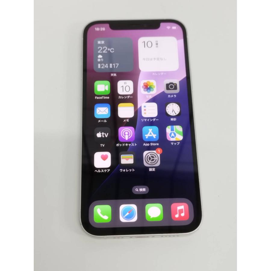 SIMフリー】iPhone 12/A2402/128GB/ホワイト〈MGHV3J/A〉 : 中古