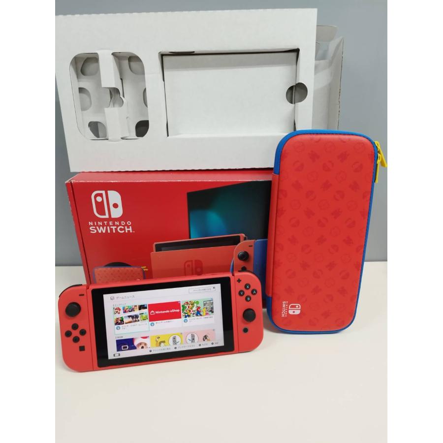 未使用に近い】Nintendo Switch HAC-001(-01)/2021年製/マリオレッド 