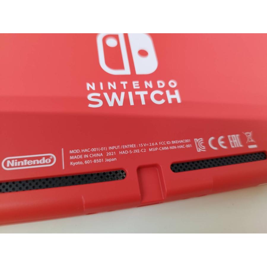 未使用に近い】Nintendo Switch HAC-001(-01)/2021年製/マリオレッド 