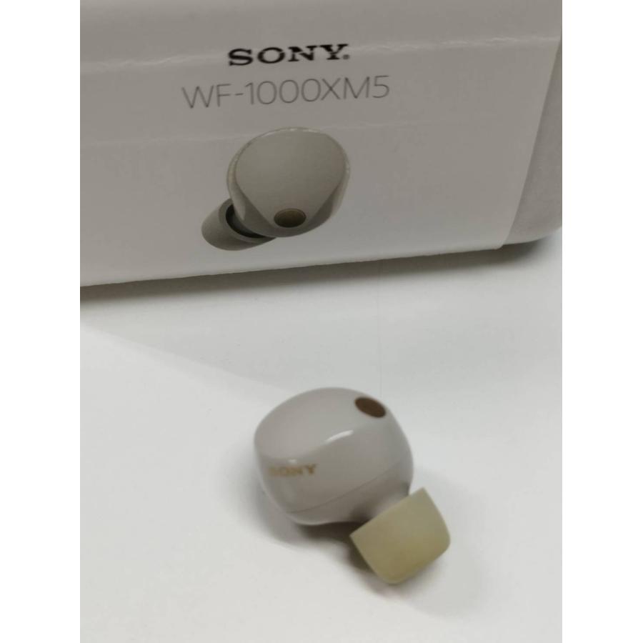 美品】SONY WF-1000XM5/YY2963/プラチナシルバー/ワイヤレスイヤホン