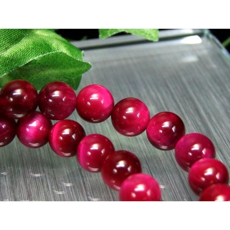 3A ピンク カラータイガーアイ ブレスレット 8mm-8.5mm×23珠前後 虎目石 超人気 南アフリカ産 bl-s パワーストーン 天然石 | ブランド登録なし | 02