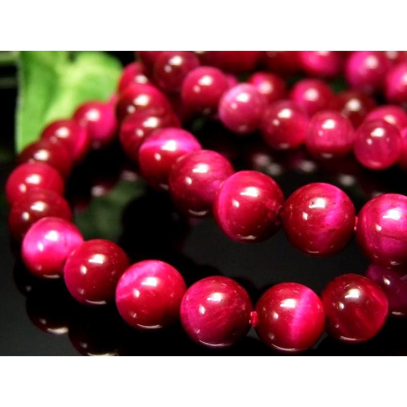 3A ピンク カラータイガーアイ ブレスレット 8mm-8.5mm×23珠前後 虎目石 超人気 南アフリカ産 bl-s パワーストーン 天然石 | ブランド登録なし | 07