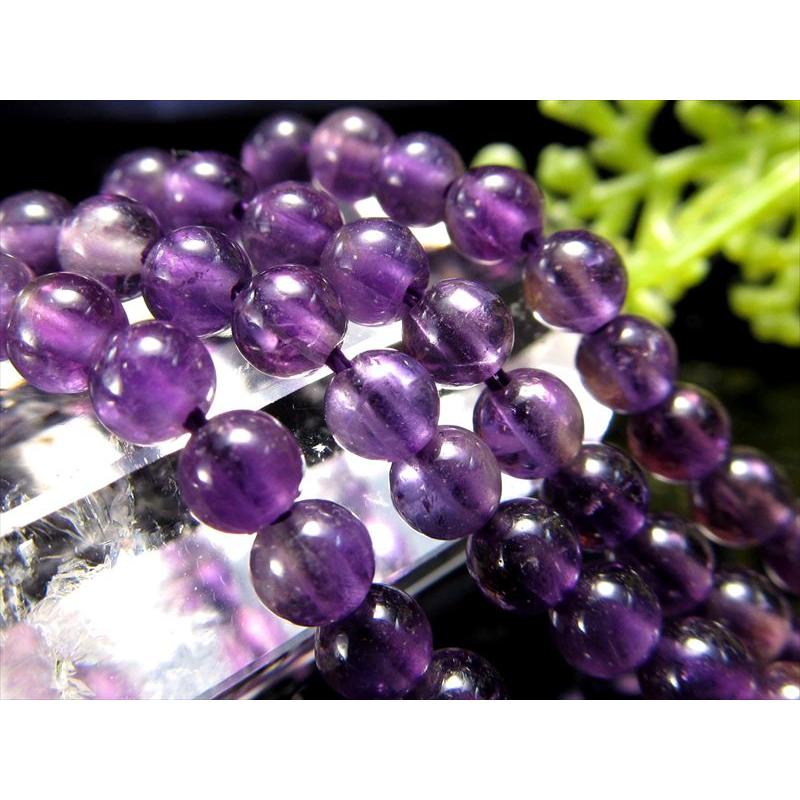 2A 約4mm珠 透明アメジスト 紫水晶 一連 約38cm-40cm 天然石 ビーズ パワーストーン ブラジル産 rn-p パワーストーン 天然石 | ブランド登録なし