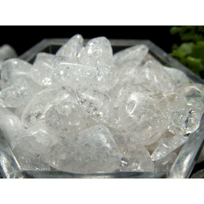 AA水晶 きらきら爆裂水晶 さざれ 200グラム AA透明クラックレインボー