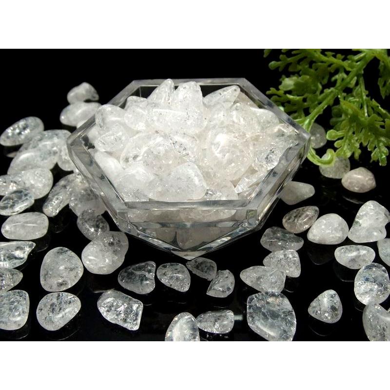 AA水晶 きらきら爆裂水晶 さざれ 200グラム AA透明クラックレインボー