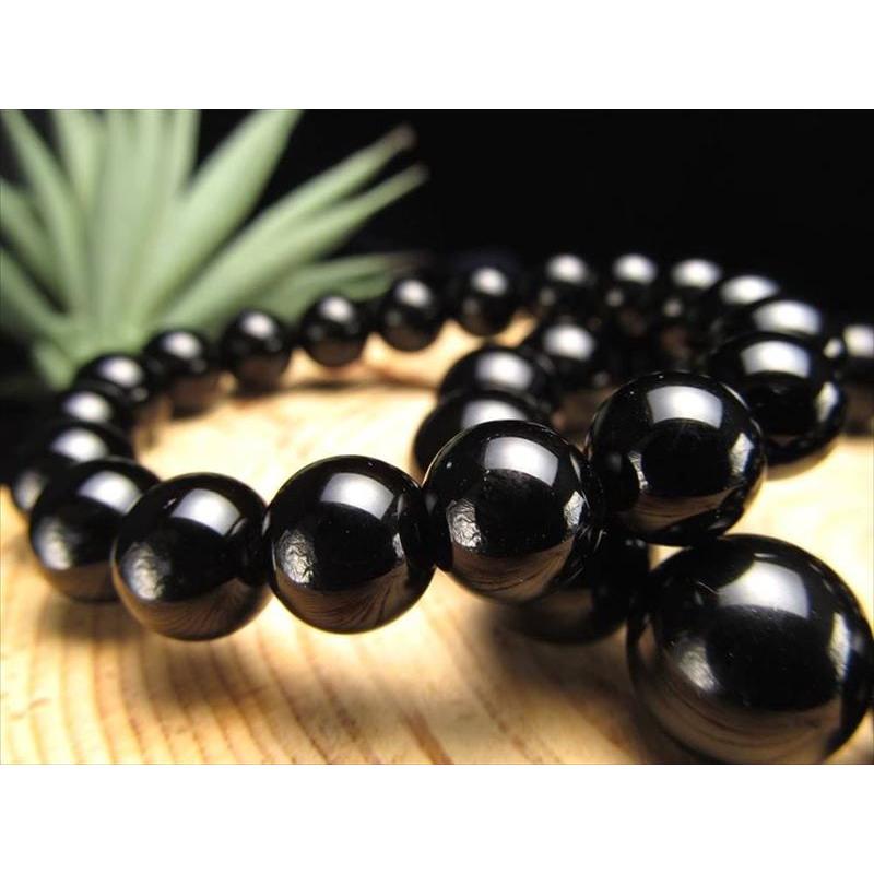 4A 黒水晶ブレスレット 6mm-6.5mm×29珠前後 天然チベットモリオン チベット産 bl-p パワーストーン 天然石 | ブランド登録なし | 04