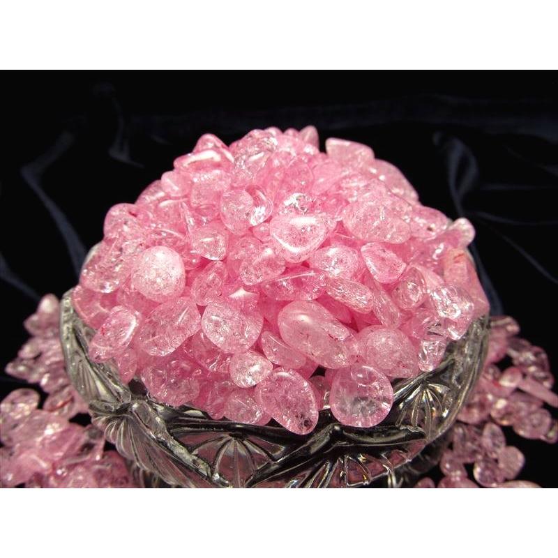 AAA ピンク 桃色 カラー きらきら爆裂水晶さざれ 200グラム 粒の大きさ