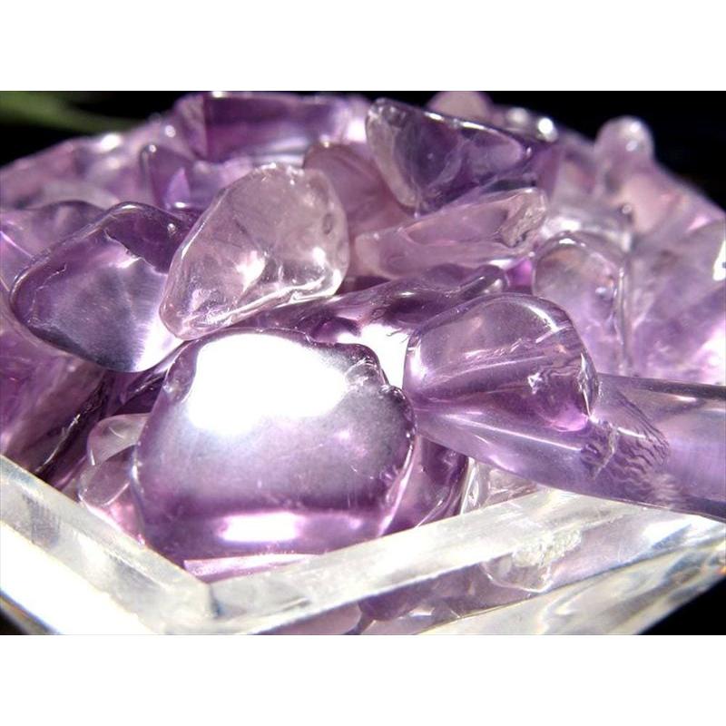 中粒タイプ ラベンダーアメジスト 紫水晶 さざれ 一袋約100g 粒の大き