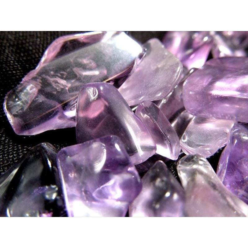 中粒タイプ ラベンダーアメジスト 紫水晶 さざれ 一袋約100g 粒の大き