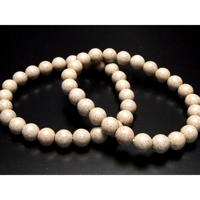 値下げ中 ナチュラルタイプ 北投石 ホクトライト ブレスレット 約8mm×24珠前後 極上天然石 温泉成分を含むラジウム鉱石 心身を癒す人気ストーン パワーストーン | ブランド登録なし