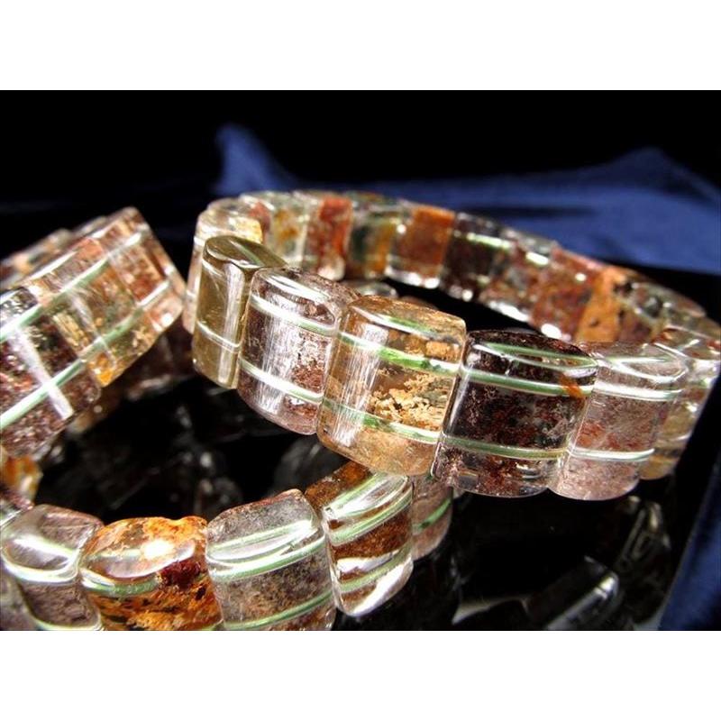 紅葉ガーデンクォーツ バングルブレスレット 幅約14mm 色鮮やか  