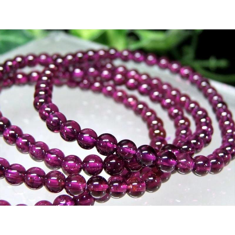 超透明 これぞロードライト S級 ロードライトガーネット ブレスレット