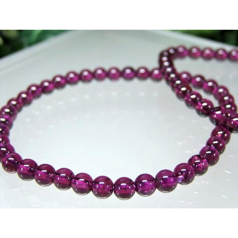 【ブレスレット】ロードライトガーネット約5.5~6㎜ ☆スーパープレミアムブレス☆ロードライトガーネット：6-5.5ミリ