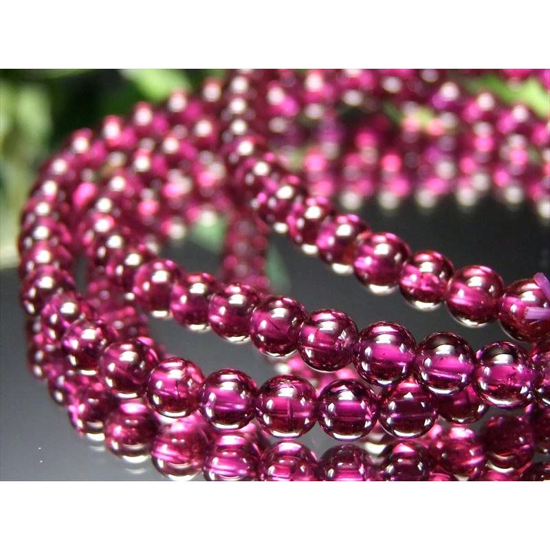 ロードナイトガーネット　ブレスレット ロードナイトと誕生石ブレスレット 1月ガーネット - てしごと屋