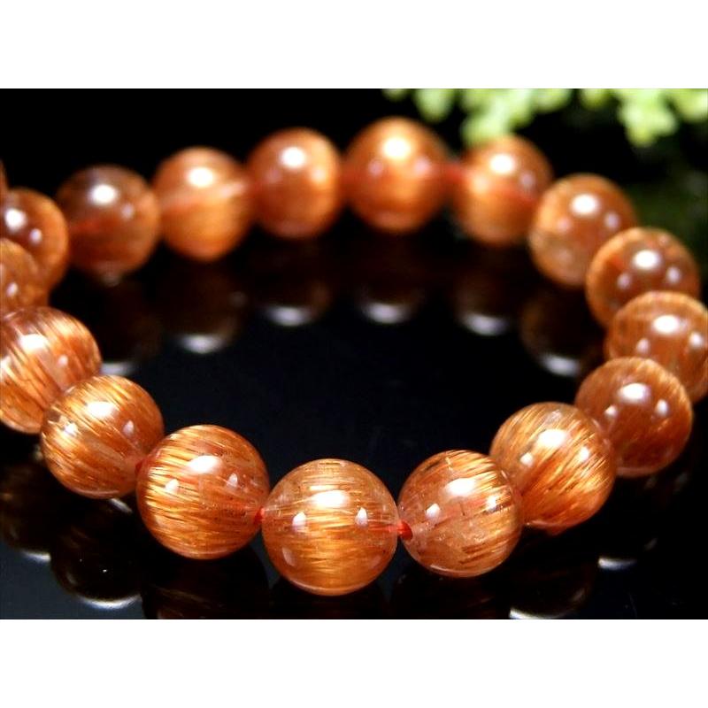 絶品ロイヤルクラス S級 極上 オレンジキャッツアイ ルチルクォーツ ブレスレット 6.5mm-7mm×27珠 パワーストーン ルチルの王様 ブラジル産 bl- itk | ブランド登録なし | 01