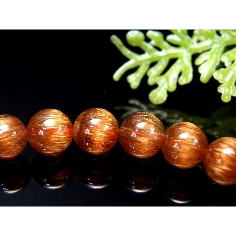 絶品ロイヤルクラス S級 極上 オレンジキャッツアイ ルチルクォーツ ブレスレット 6.5mm-7mm×27珠 パワーストーン ルチルの王様 ブラジル産 bl- itk | ブランド登録なし | 07