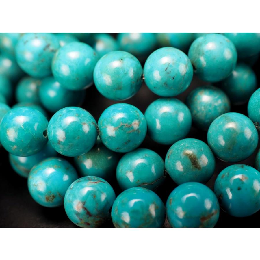 激安 2A+ 天然 ターコイズ ブレスレット 10mm-10.5mm×19珠前後 トルコ石 希少 旅の守護石 アリゾナ産 bl- パワーストーン | ブランド登録なし | 01