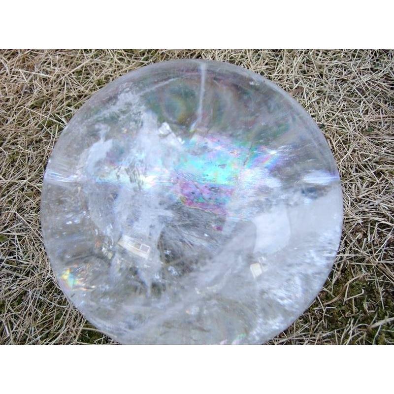 オマケつき！透明度抜群レインボー水晶丸玉