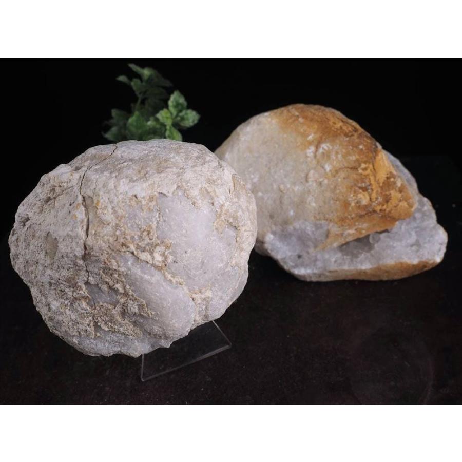 モロッコ産ジオード 晶洞 水晶 原石 約500g-1kg 希少鉱物共生タイプも