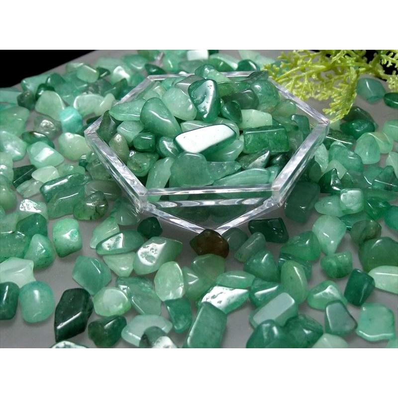 色落ちチェック済み アベンチュリン(砂金水晶)さざれ石 200g 約6ミリ