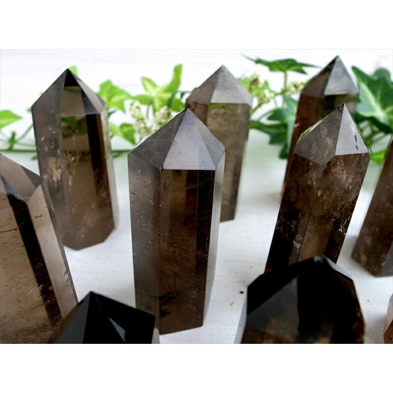 1個売り スモーキークォーツ ポイント 重さ約50g-65g レインボー 虹入りも 透明天然茶水晶 手ごろな小さめサイズ ブラジル産 ok-s パワーストーン 天然石 | ブランド登録なし | 01