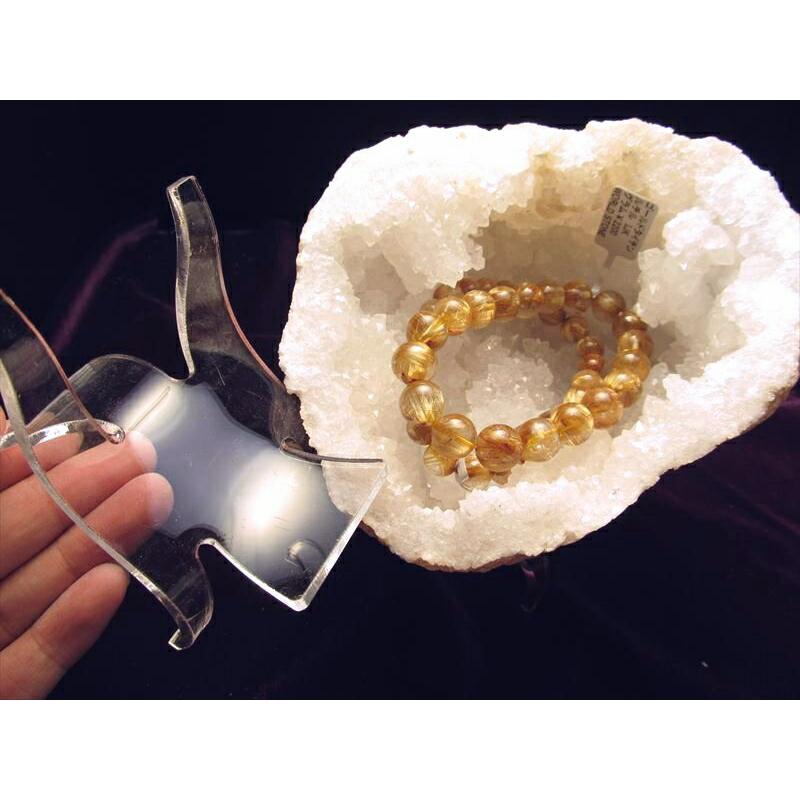 2Lサイズ アクリル製 イス型台座 高さ約9cm 幅約10cm モロッコ産ジオードの浄化ベットや置物や原石などのディスプレイに使える si-p inmy パワーストーン | ブランド登録なし | 01