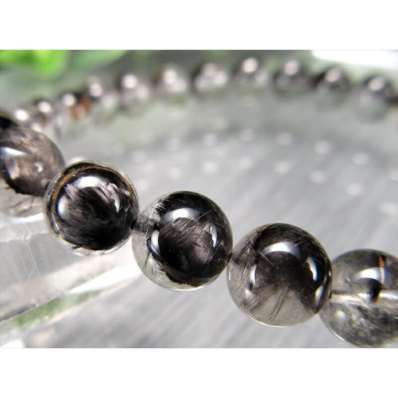 店頭展示中 たっぷりプラチナルチル 5A プラチナルチル クォーツ ブレスレット 7.5mm-8mm×25珠 1点物 ブラジル産 bl-p パワーストーン 天然石の画像