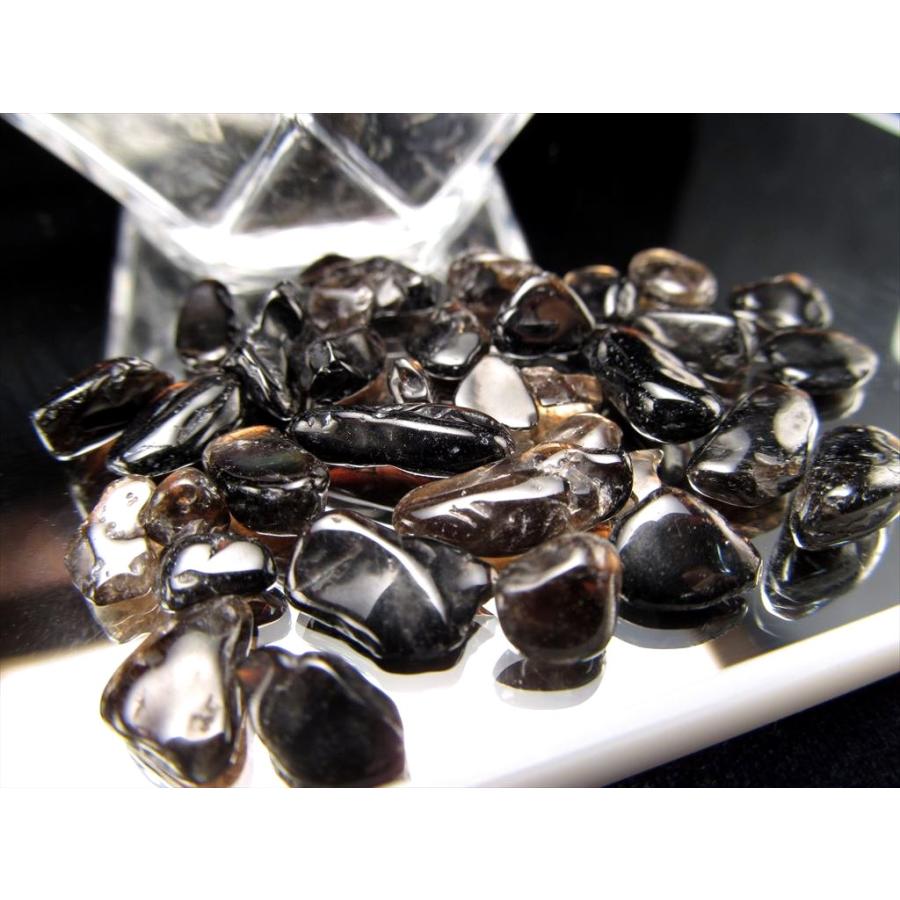 小サイズ 黒水晶 モリオン さざれ 200g 黒 小 約2-12mm チベット産