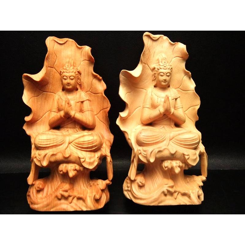 限定入荷 5A極上手彫り 木彫り観音像置物 高さ 約 115mm 風水やインテリアに ok-s パワーストーン 天然石 | ブランド登録なし