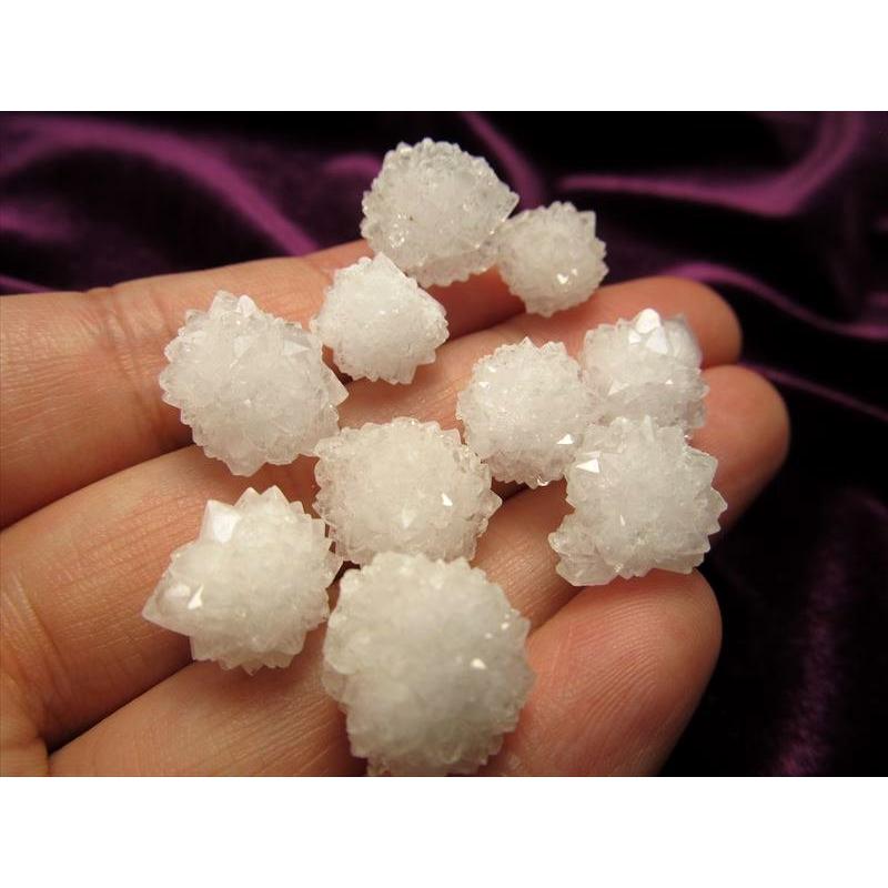 入手困難 全面結晶のクリスタルボール 10個セット SSサイズ 平均サイズ10mm前後 モロッコ産 sa- パワーストーン 天然石 | ブランド登録なし