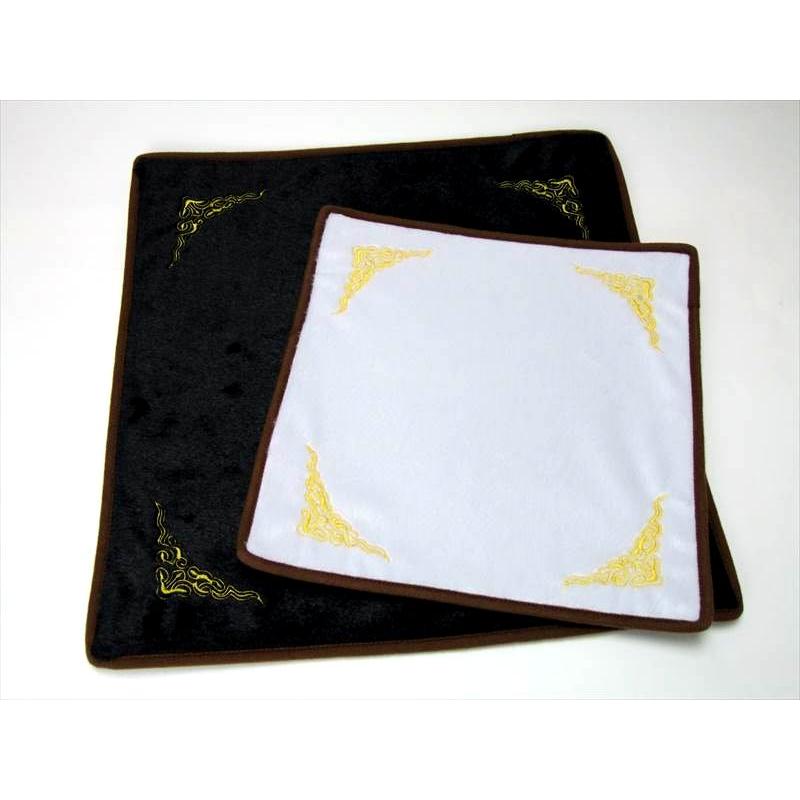 白 黒、両面 小 天然石用起毛マット クロス 天然石が綺麗に見えます 天然石販売用マット 小 横300mm 縦290mm si-s inmy パワーストーン 天然石 | ブランド登録なし