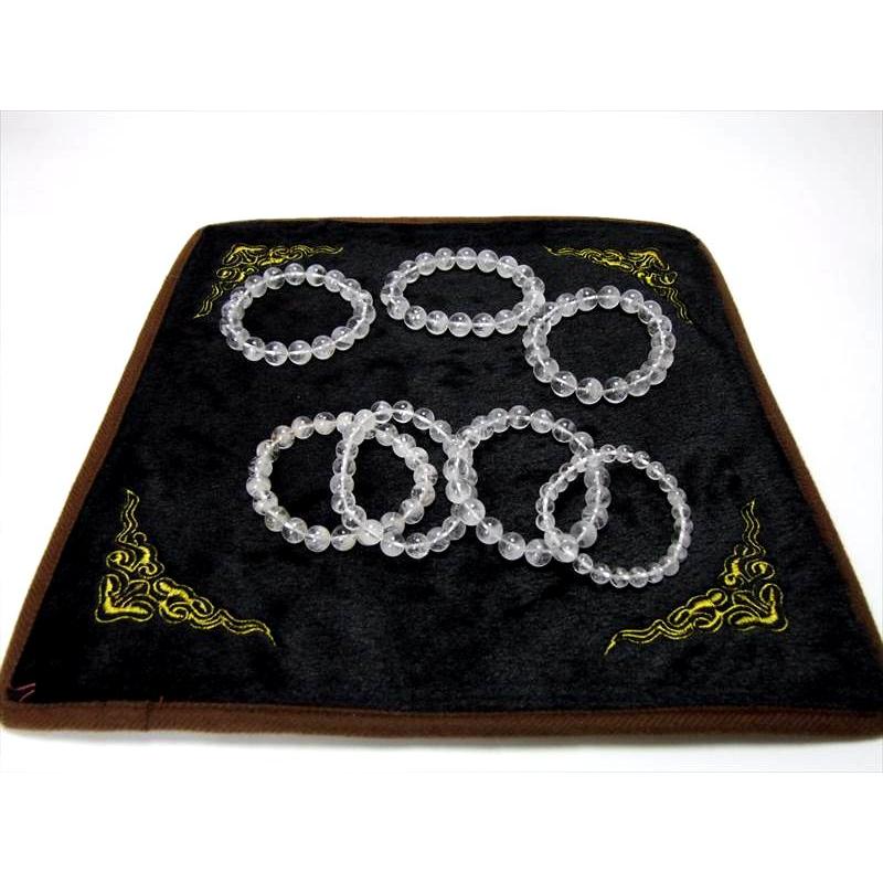 白 黒、両面 小 天然石用起毛マット クロス 天然石が綺麗に見えます 天然石販売用マット 小 横300mm 縦290mm si-s inmy パワーストーン 天然石 | ブランド登録なし | 02