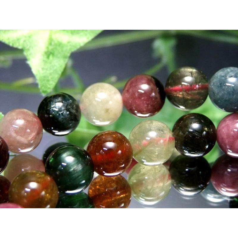 MIXトルマリン ブレスレット 8.5mm-9mm×22珠前後 濃淡様々 人気のピンクトルマリン入り 心に活力と勇気を与える石 ブラジル産 bl-p パワーストーン | ブランド登録なし | 02