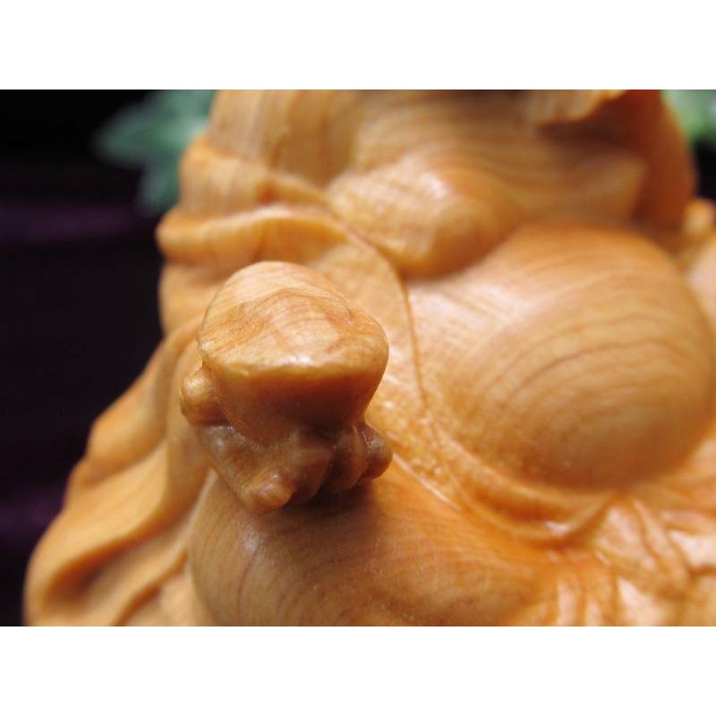 立体彫刻 布袋様 元宝 5A極上手彫り 木彫り 布袋&菩薩 置物 高さ約70mm-75mm 風水やインテリアに ok-s パワーストーン 天然石 | ブランド登録なし | 05