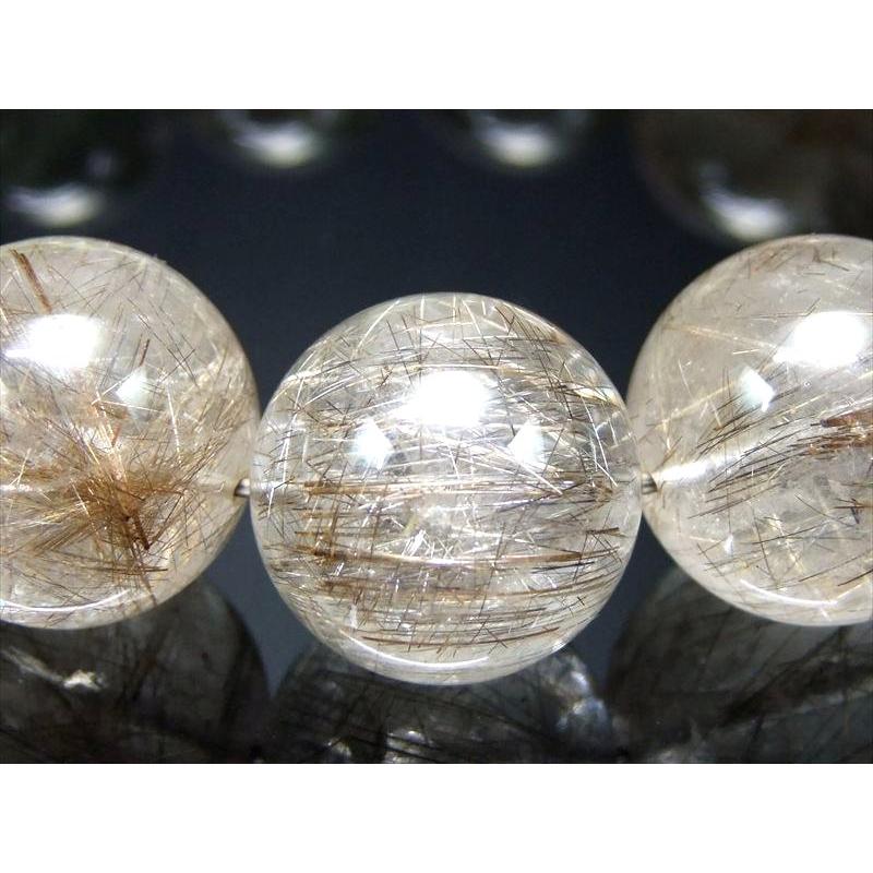 店頭展示中 迫力の大珠 超透明 輝く銀針 4A シルバールチル ブレスレット 18.5mm-19mm×13珠 針バランス良タイプ ブラジル産 bl-p-g パワーストーン 天然石 | ブランド登録なし