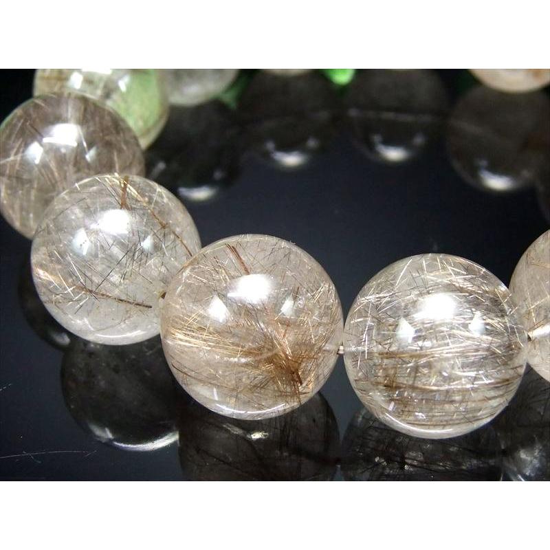 店頭展示中 迫力の大珠 超透明 輝く銀針 4A シルバールチル ブレスレット 18.5mm-19mm×13珠 針バランス良タイプ ブラジル産 bl-p-g パワーストーン 天然石 | ブランド登録なし | 01