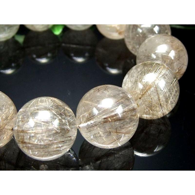 店頭展示中 迫力の大珠 超透明 輝く銀針 4A シルバールチル ブレスレット 18.5mm-19mm×13珠 針バランス良タイプ ブラジル産 bl-p-g パワーストーン 天然石 | ブランド登録なし | 03
