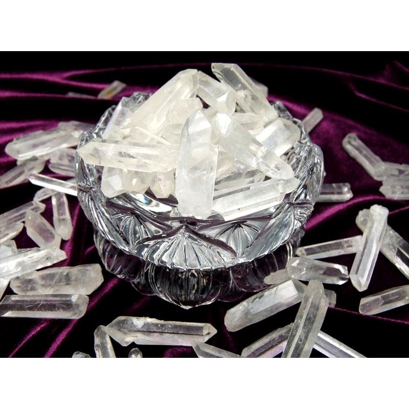 天然クリスタルポイント 詰め合わせ 200グラム入り 透明 激安 水晶結晶ポイント詰め合わせ クラフト素材やアクセサリー作り 浄化にも 四川産 | ブランド登録なし | 01