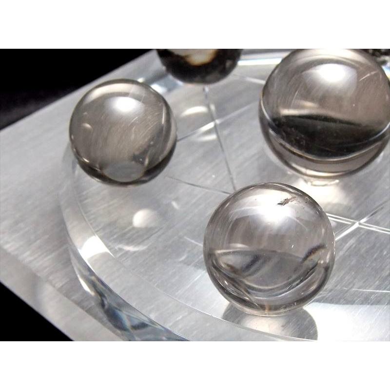 天然スモーキークォーツ 茶水晶 七星陣セット 台座直径120mm 中心の水晶玉 φ約30mm 台座付き 風水 魔除け 厄除け パワーストーン | ブランド登録なし | 02