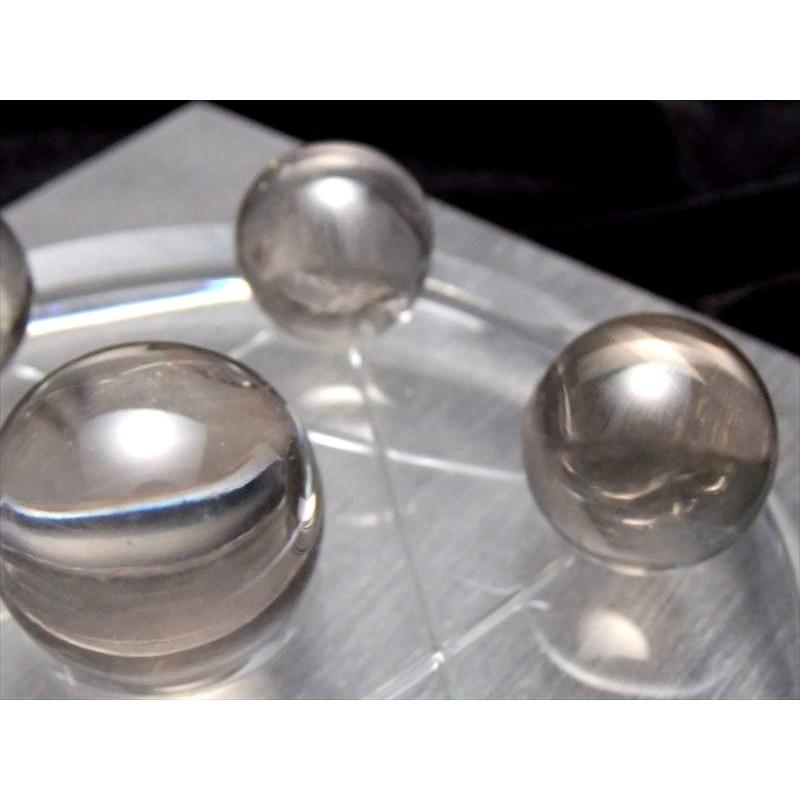 天然スモーキークォーツ 茶水晶 七星陣セット 台座直径120mm 中心の水晶玉 φ約30mm 台座付き 風水 魔除け 厄除け パワーストーン | ブランド登録なし | 03