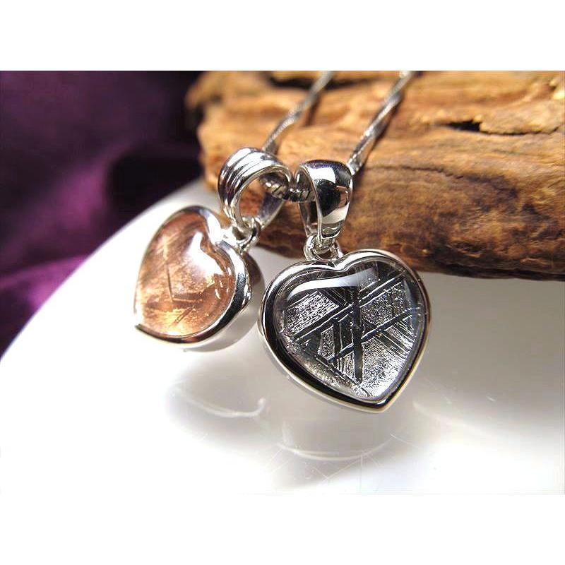 激安宣言 ギベオン ハートモチーフ ペンダントトップ Sサイズ 縦約11mm 1個売り シルバー、ゴールド、ピンクゴールド3種 SILVER925 メテオライト 隕石 | ブランド登録なし | 01