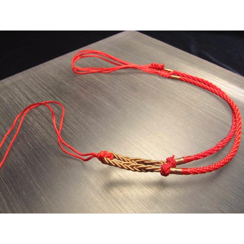 天珠 デザイン組み紐ネックレス 首周りサイズ50cm-65cm サイズ調節付き 鮮やかな赤い紐タイプ タイプC pa- パワーストーン 天然石 | ブランド登録なし | 02