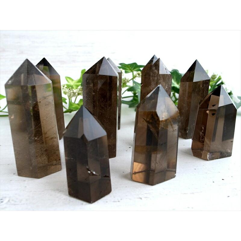 1個売り スモーキークォーツ ポイント 重さ約35g-50g レインボー 虹入りも 透明天然茶水晶 手ごろな小さめサイズ ブラジル産 ok-s パワーストーン 天然石 | ブランド登録なし | 02