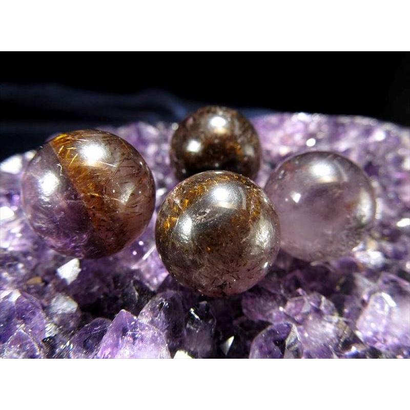 正規品 証明書付き H&E オーラライト23 アゾゼオ 丸玉 サイズ約15mm 1個売り H&E社 Azozeo Auralite-23 ma-p パワーストーン 天然石 | ブランド登録なし | 02