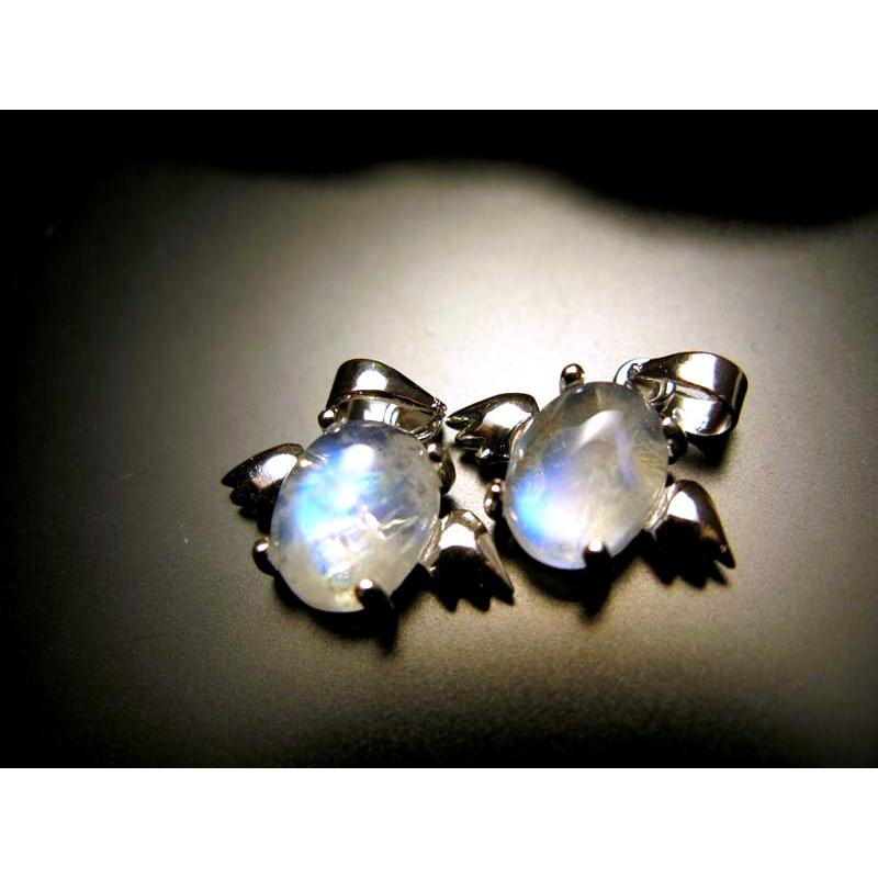 激安宣言 3A ブルームーンストーン エンジェル ペンダントトップ 縦約8.5mm-10mm 1個売り 天使トップ シルバー925 インド産 geki-tensiA17 pe-s | ブランド登録なし | 01