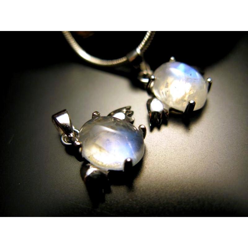 激安宣言 3A ブルームーンストーン エンジェル ペンダントトップ 縦約8.5mm-10mm 1個売り 天使トップ シルバー925 インド産 geki-tensiA17 pe-s | ブランド登録なし | 02