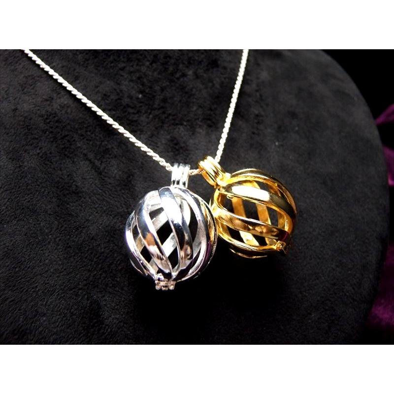 入れ替え可能 スパイラルケージ型 ストーン入れ替えペンダントトップ ケージ型 約14mmまでの天然石が入ります pe-s パワーストーン 天然石 | ブランド登録なし | 01