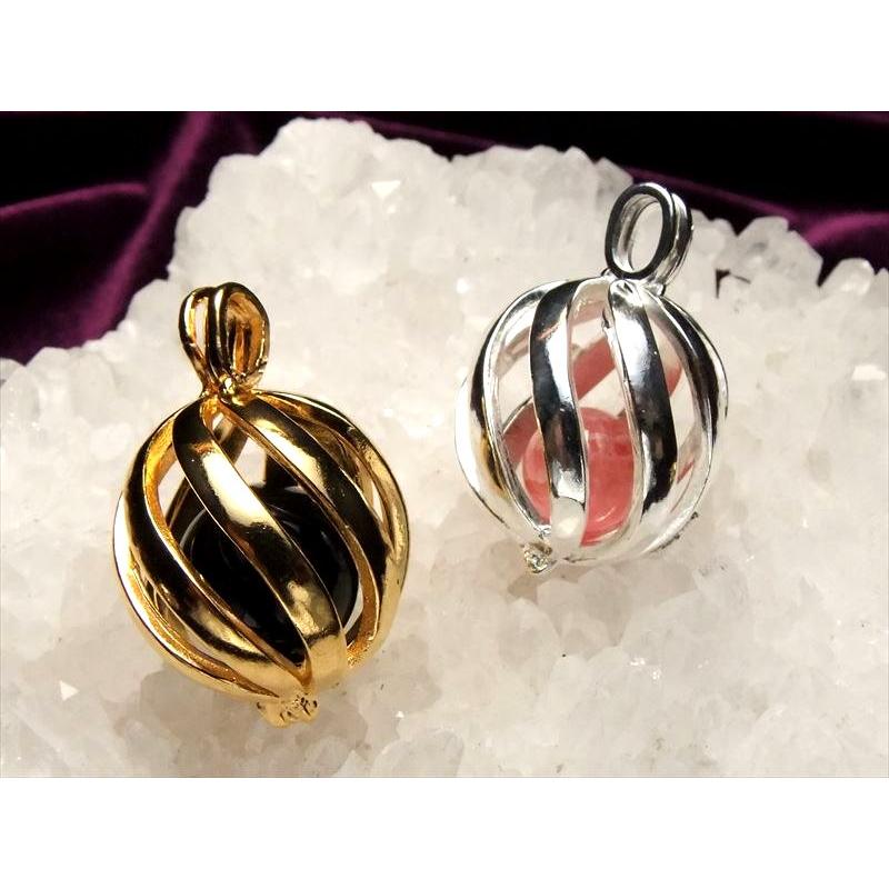 入れ替え可能 スパイラルケージ型 ストーン入れ替えペンダントトップ ケージ型 約14mmまでの天然石が入ります pe-s パワーストーン 天然石 | ブランド登録なし | 02