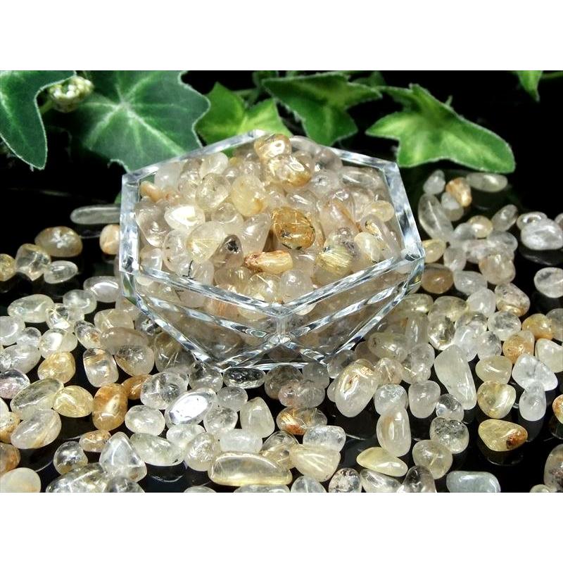 17周年記念価格 つるんと丸 小粒 ゴールドルチル 針入り 水晶さざれ 粒サイズの約5ミリ-9ミリ 200g 金運 勝負運 限定 ルチルクォーツサザレ ブラジル産 | ブランド登録なし | 04